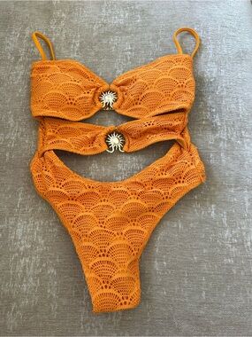 Blackbough Swim Crochet One-Piece NWT